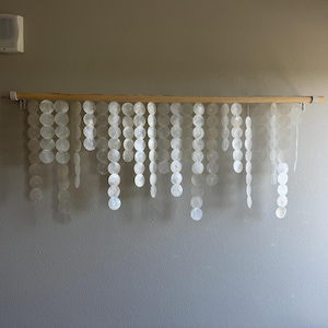 Homemade capiz shell decor