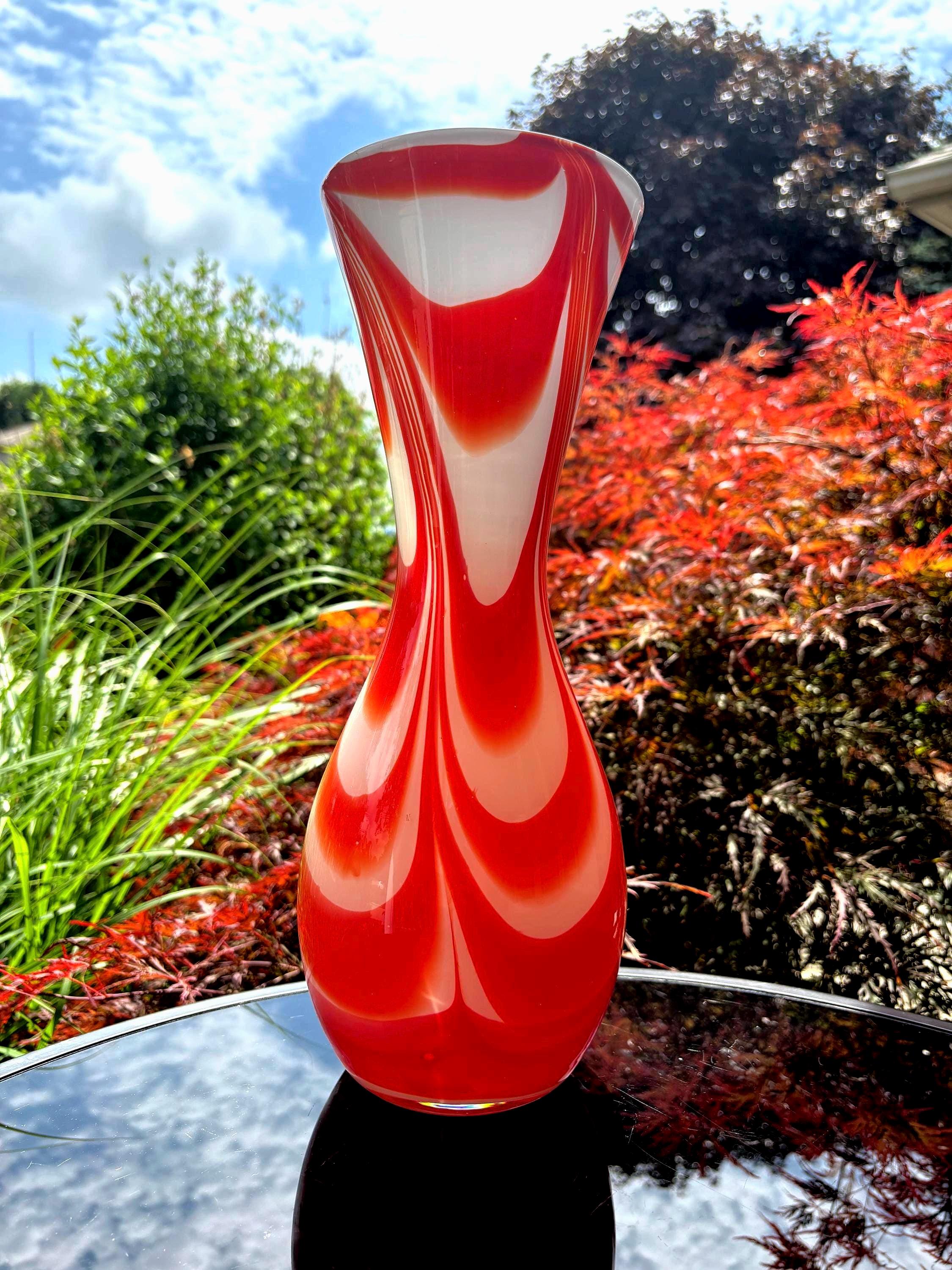 Carlo Moretti Red Vase - Etsy