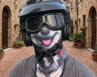Mascarilla para motociclista, protección UV, resistente al viento y al polvo, con elásticos para las orejas, equipo para actividades al aire libre.