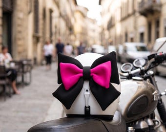 Accesorio de casco con lazo tejido – Adorno para moto, scooter, esquí – Regalo para motoristas