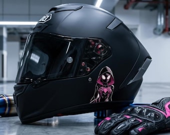 Pegatina para coche, ventana, parachoques o casco de Spider-Gwen (anime)