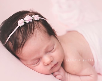 3-9 Months Light Pink Print Kushies Baby Girls Headband Accessory