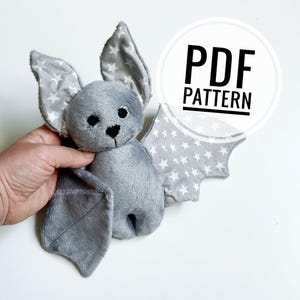 Naaipatroon vleermuis knuffel