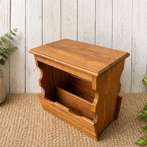 Vintage Magazine Rack Side Table - Etsy