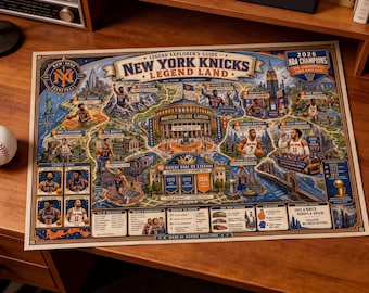 Fantasiekaart New York Knicks Legend Land | Legend Explorer's Guidebook (digitale download)