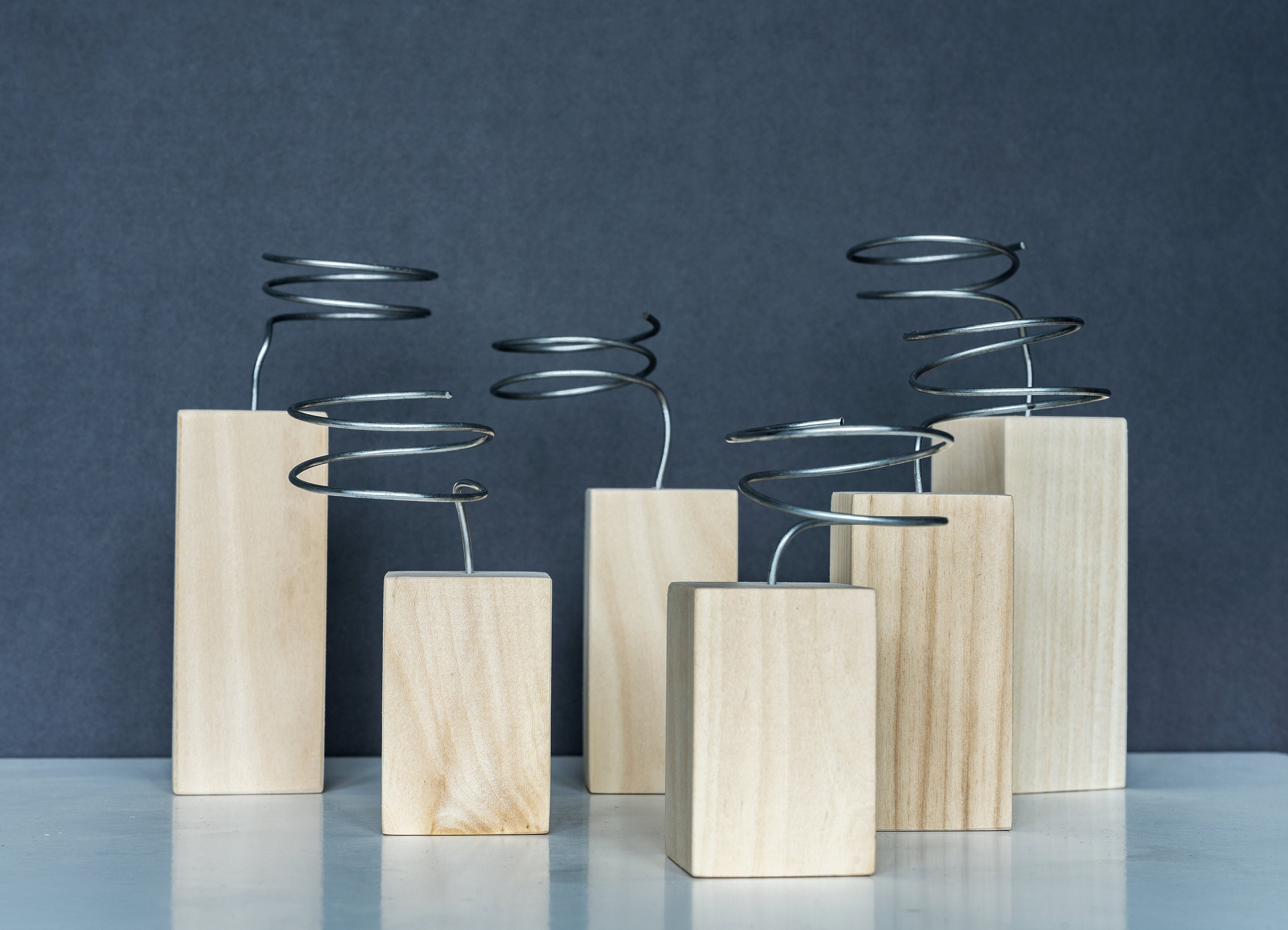 Wooden air plant holders