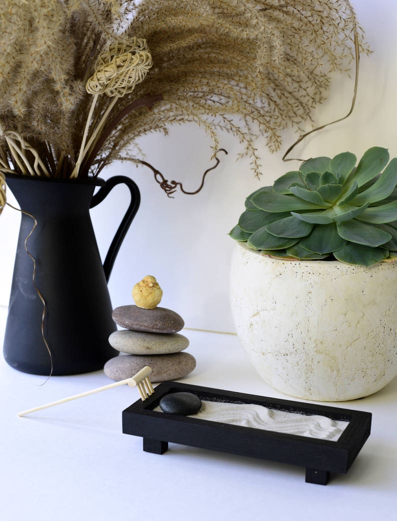 Zen garden kit gift for her zen garten desktop zen garden Etsy