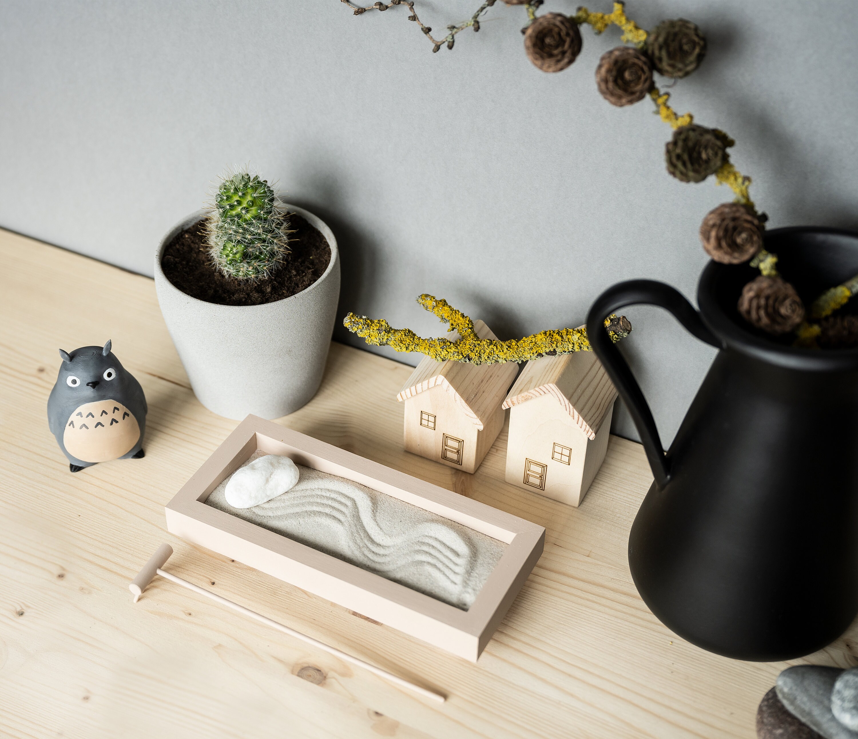 Miniatur Desktop Zen Garten Set Geschenk für Mama Meditation | Etsy
