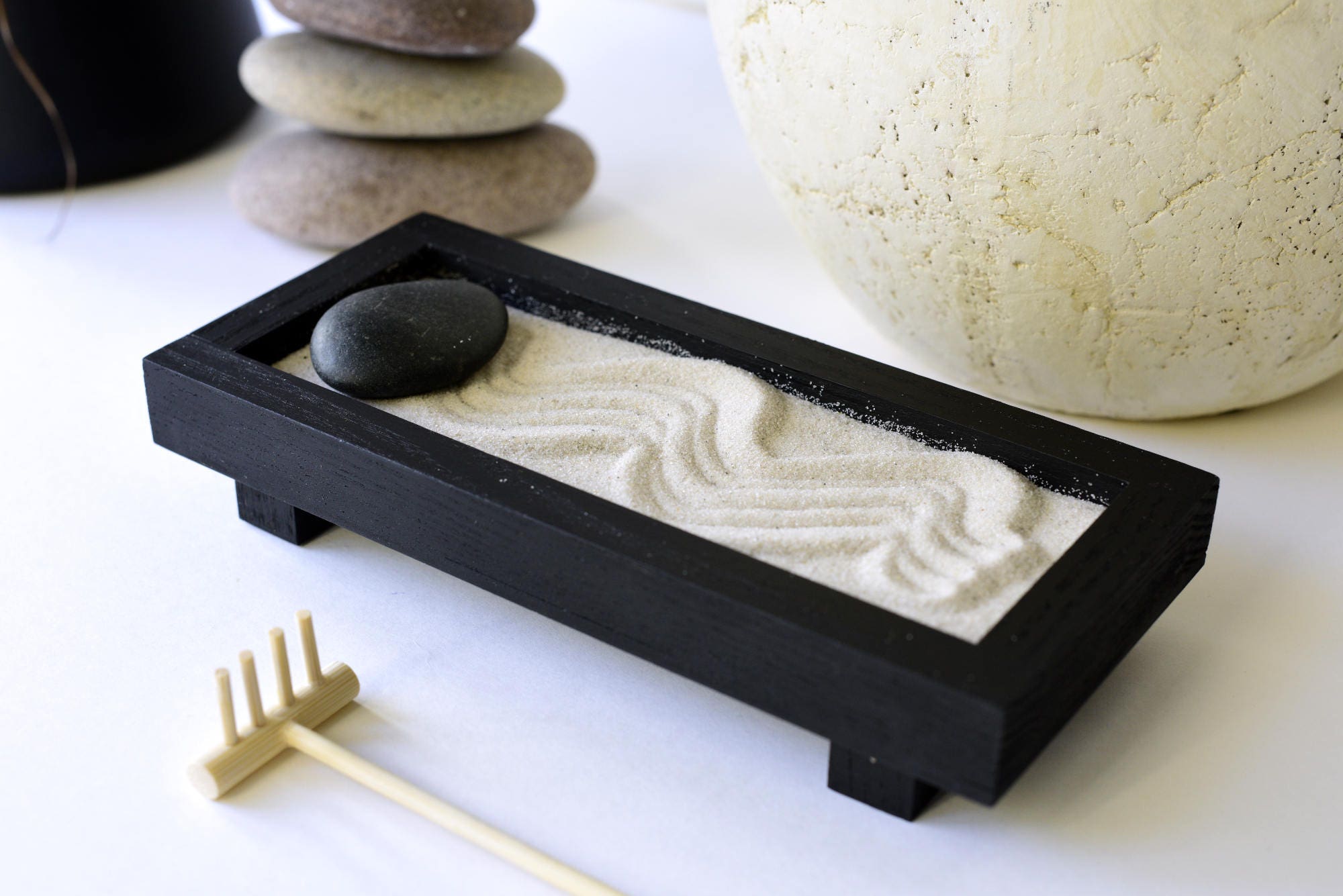 Zen garden kit gift for her zen garten desktop zen garden Etsy
