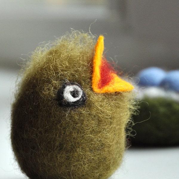 Felt baby bird