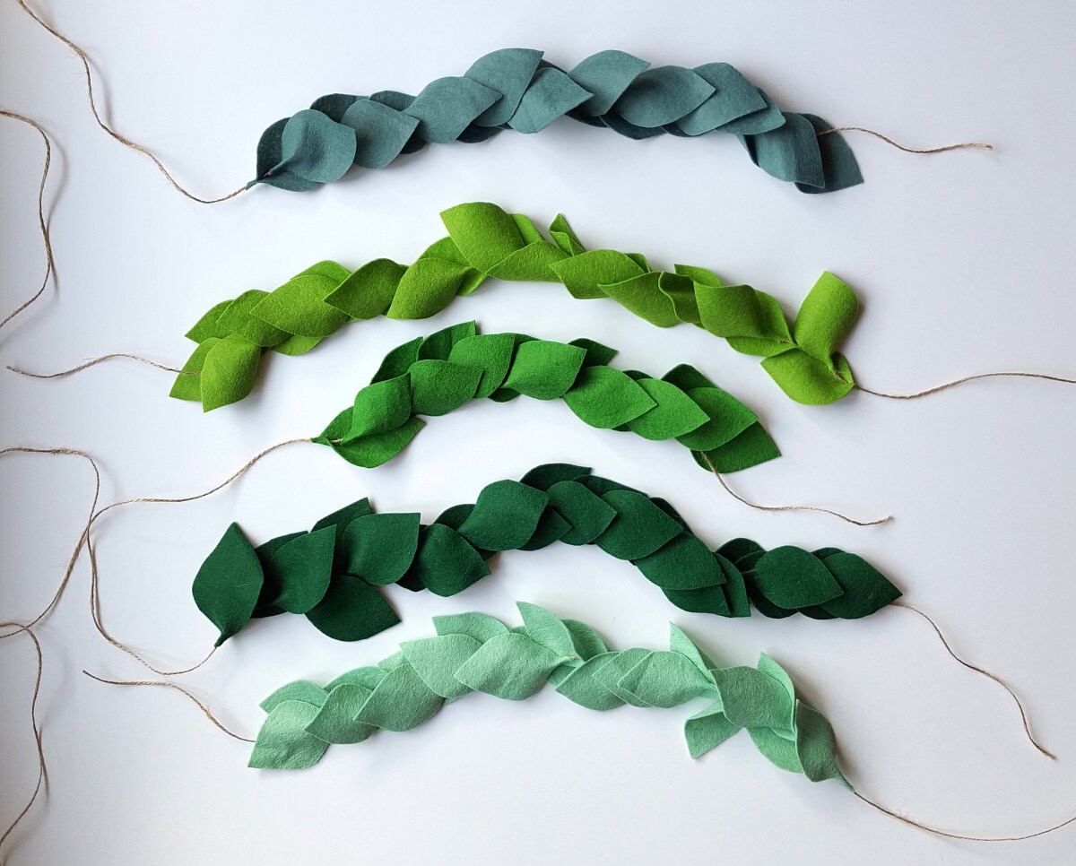 Гирлянда из искусственных листьев своими руками
