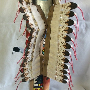 Native American doll No face Hand carved One of A Kind Creator image 5