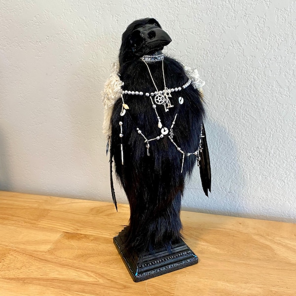 Art doll, Crow Spirit, Native American Shaman by ODACA artist, Rous