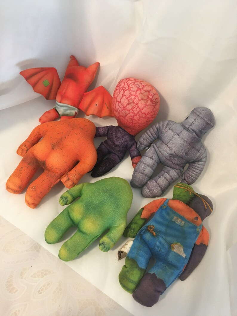 Monsters by the Half Dozen 6 Bean Bag Dolls 5 to Etsy