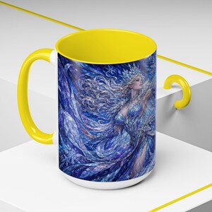 Ice Queen Frozen Fantasy Stained Glass Coffee Mug image 15