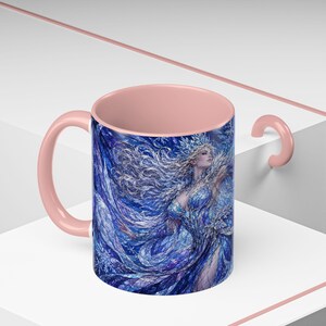 Ice Queen Frozen Fantasy Stained Glass Coffee Mug image 4
