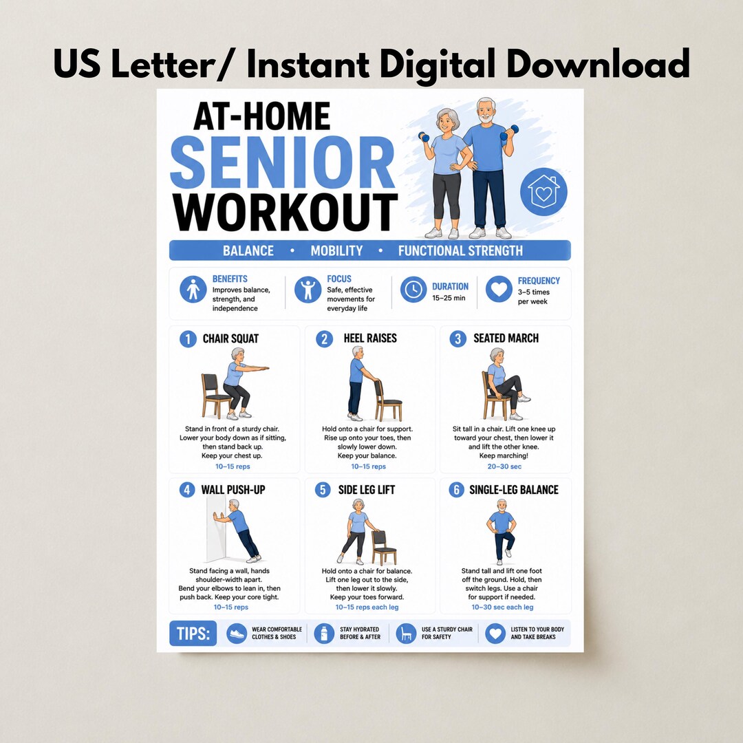 senior-workout-chart-at-home-balance-strength-exercises-us-letter-etsy
