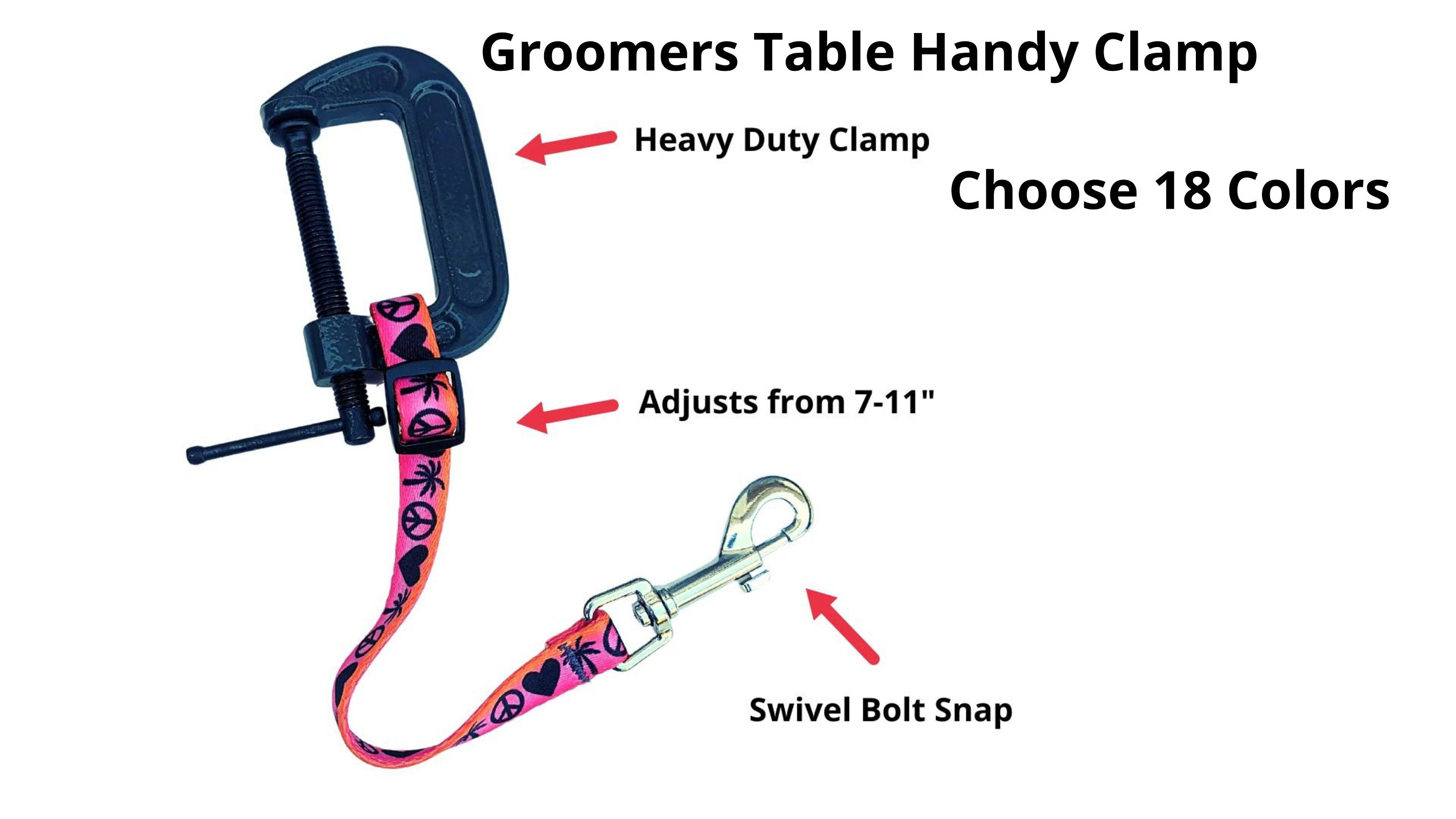 Groomers Dog Grooming Handy Table Clamp USA Made Custom Size Available