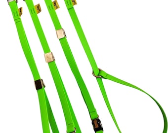 BIOTHANE PVC 14" Long Dog Grooming Loop: Alligator, Choker, Quick Release - USA Made