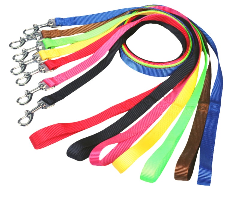 Nylon Dog Leash Choose Color & Length 4' or 6' Choose Width 5/8