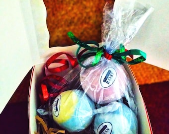 Tranquil Bliss (3pc) Rose Lemon Ocean Bath Bomb Homestyle Gift Set