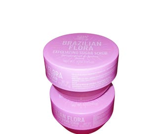 Esfoliante Corporal de Açúcar Brazilian Flora - Pitaya e Lichia 141g cada - Pacote com 2 unidades