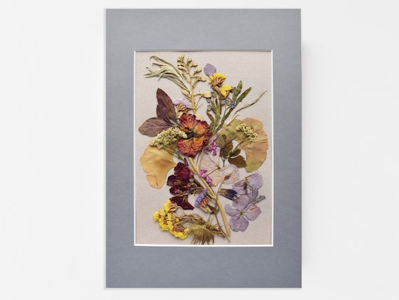 押し花アート ドライフラワーアート 花の壁アート装飾 花の