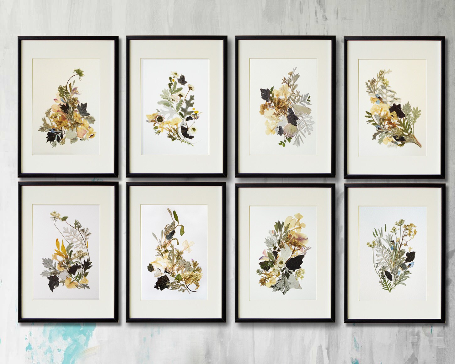  Blooming Beauty, Pressed Flower Print, Botanical Art, Dried Flowers  Wall Art, Herbarium,Inspired Floral Print, Wall Art, Art Decor : Handmade  Products