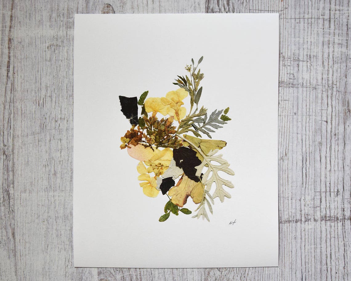 Set of 3 Framed Prints Plant Art Contemporary Art Dry Flower Etsy