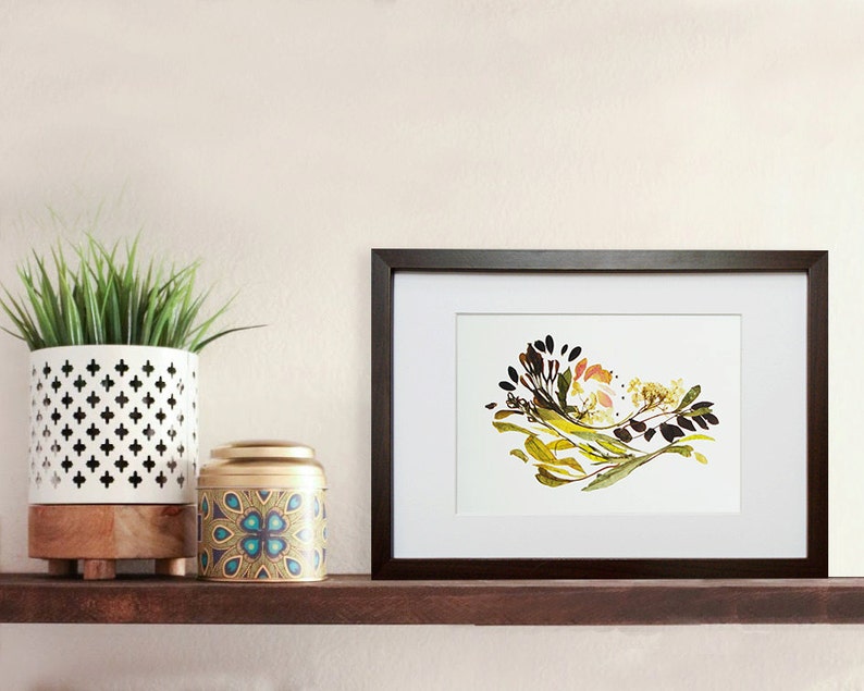 Pressed Flowers Framed Botanical Art Print Framed Art Dried Flowers Art Framed Wall Art Modern Wall Decor Herbarium Flower Art Mothers Day Giclee Art Collectibles Vadel Com