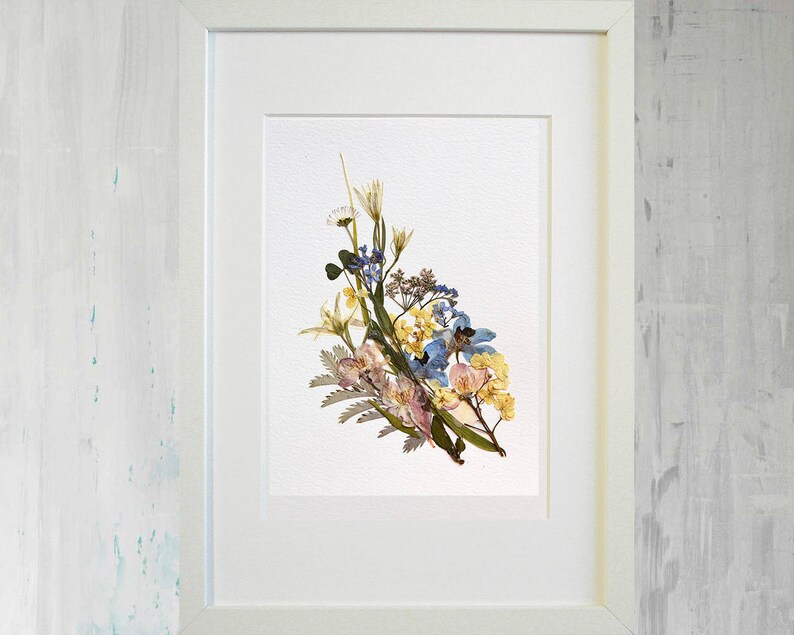 Print Set Pressed Flower Print Set Herbarium Pressed Flower Etsy