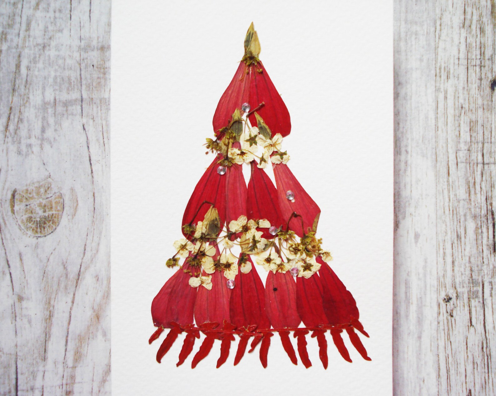 Christmas Card Botanical Print Christmas Print Floral Holiday - Etsy