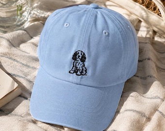 Gorra de béisbol bordada con diseño de Spaniel, gorra para amantes de los perros, regalo para mamás de Spaniel, gorra de algodón ajustable, gorra para papás de perros, regalo para dueños de Spaniel