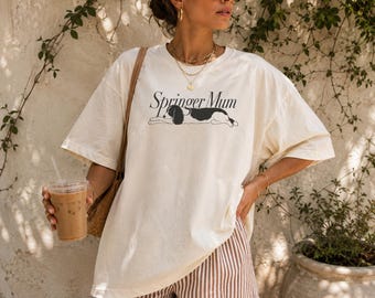Camiseta para mamá de Springer, regalo para dueños de Springer Spaniel inglés, camiseta para mamás de perros, camiseta para dueños de Spaniel, regalo para mamás de perros