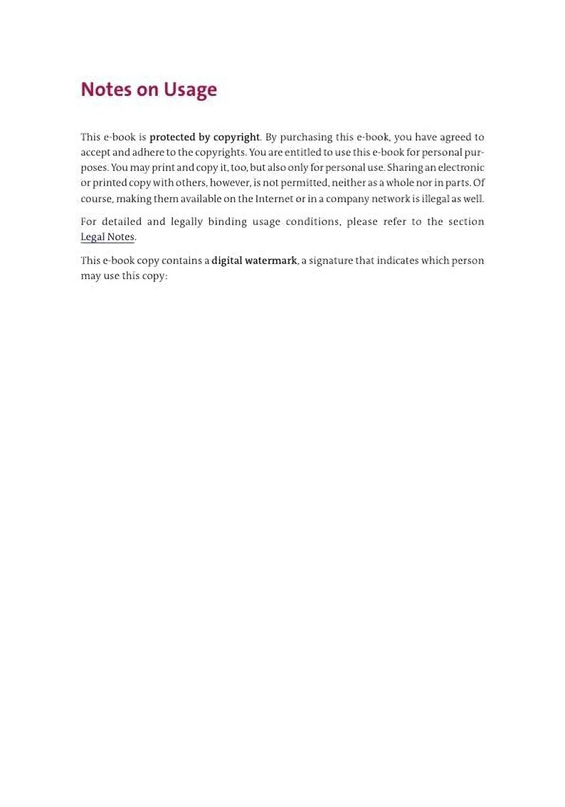 a digital watermark that indicates which person may use this copy.