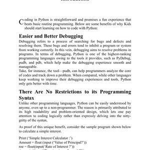 a simple and straightforward programming language, with a focus on the ease of understanding and the lack of restrictions.