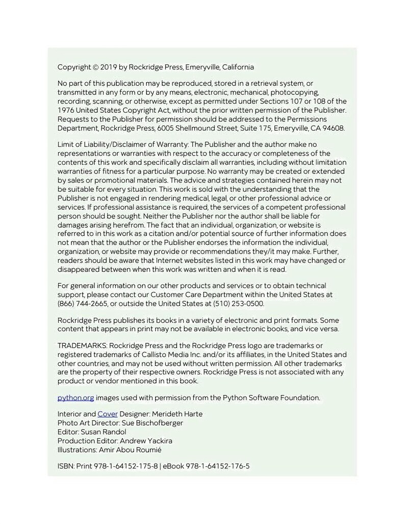[The image shows a collage of various electronic and print formats, including books, magazines, and other products published by Rockridge Press. The image also features the Rockridge Press logo and the publisher's website.]