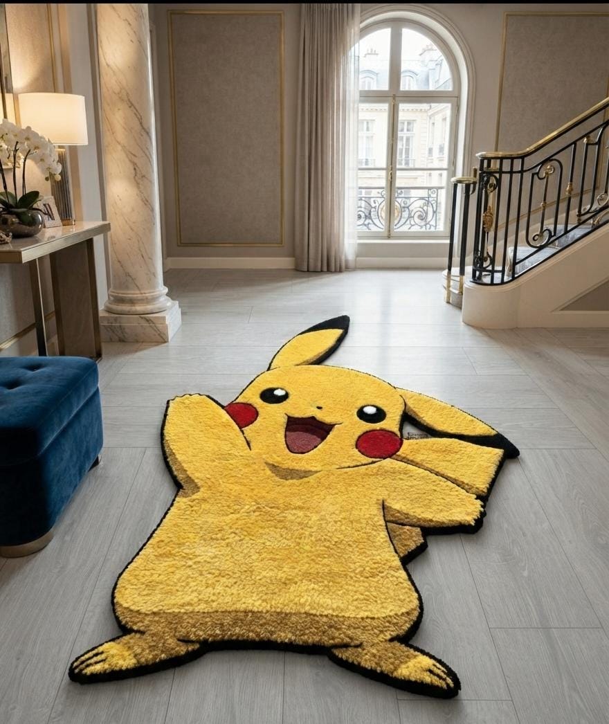 Pikachu Rug - Etsy
