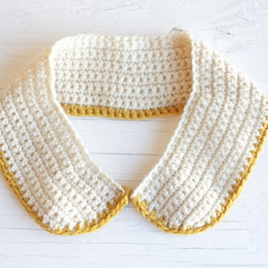 Peter Pan Crochet Collar Pattern with Beginner Friendly Tutorial Easy Modern Crochet for Vintage Fashion Lovers image 4