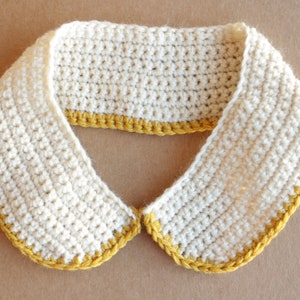 Peter Pan Crochet Collar Pattern with Beginner Friendly Tutorial Easy Modern Crochet for Vintage Fashion Lovers image 1