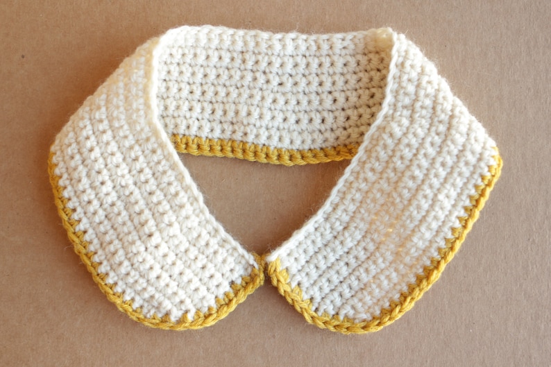 Peter Pan Crochet Collar Pattern with Beginner Friendly Tutorial Easy Modern Crochet for Vintage Fashion Lovers image 1