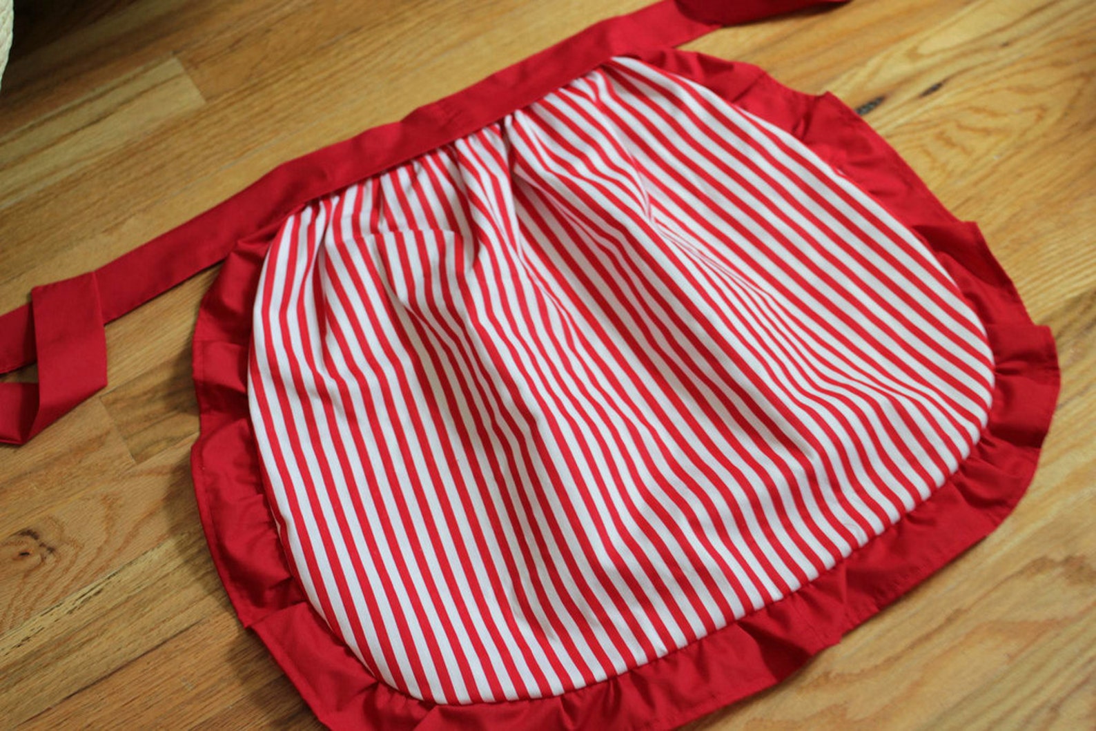 Ruffle half apron PDF sewing pattern reversible vintage Etsy