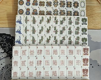 Benutzerdefinierte Baummaserung Acryl American Mahjong Set - 4 Schichten, 160 Fliesen, handgefertigte Game Night Essential