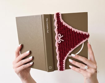 Funny Underwear Crochet Bookmark, Quirky Book Marker, Unique Gift for Book Lovers, Cute Reading Accessory, Novelty Reader Gift