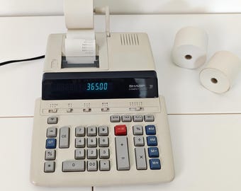 Vintage Sharp Compet CS-2194 Printing Calculator / Work Retro Office Decor
