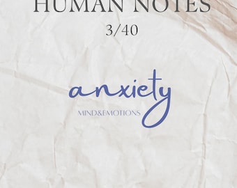 Guided Anxiety Book | Mini Book & Journal | Printable PDF (Digital Download)