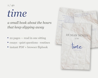 Mindful Time Reflectieboek | Slow Living Zelfzorgboek PDF (Digitale download)