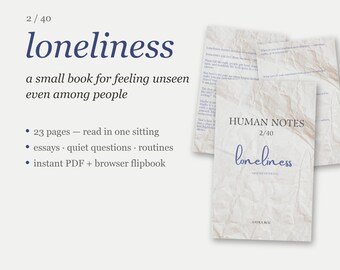 Miniboekje over eenzaamheid (pdf) | Eenzaamheid, mindfulness, reflectief lezen (direct te downloaden)