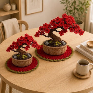 Virkad bonsai-matta med körsbärsblommor (PDF)