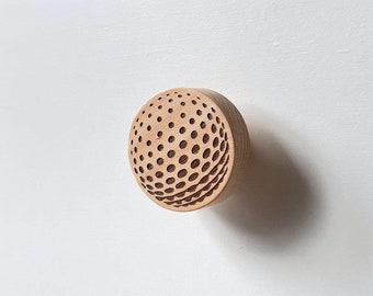 Wooden Golf Ball Knob: Sports Nursery Dresser Drawer Pull